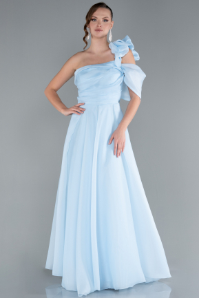 Abendkleid Lang Eisblau ABU4727