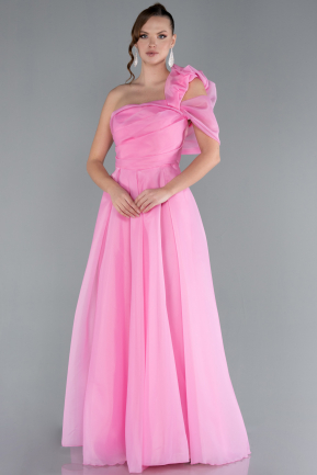 Abendkleid Lang Rosa ABU4727