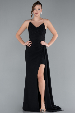 Abendkleid Lang Schwarz ABU4729