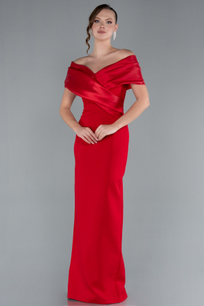 Standesamtkleid Lang Rot ABU4731