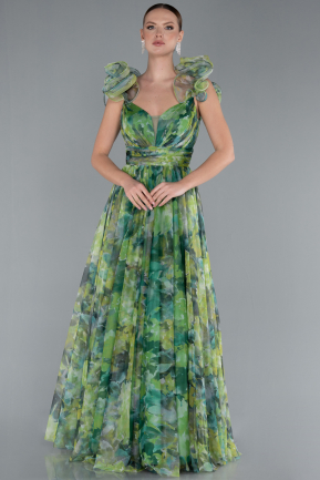 Abendkleid Lang Grün ABU4740