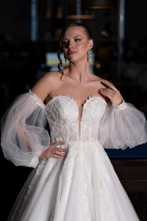 Hochzeitskleider Lang Weiß ABG111