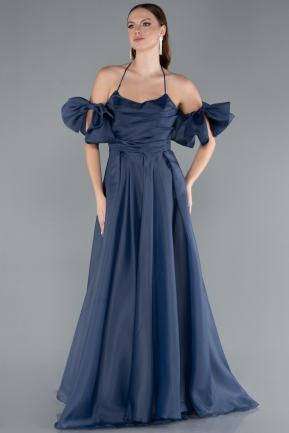 Standesamtkleid Lang Marineblau ABU4773