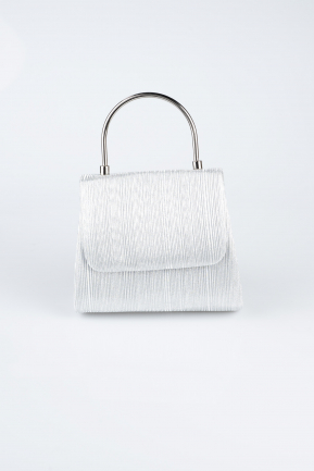 Abendtaschen Laserschnitt Silber SH842