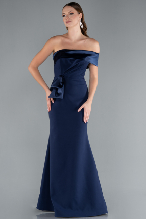 Abendkleid Lang Marineblau ABU4832