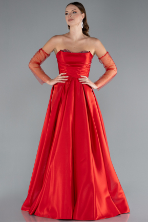 Abendkleid Lang Rot ABU4846