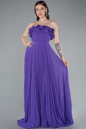 Abschlusskleid Lang Chiffon Violette ABU4866