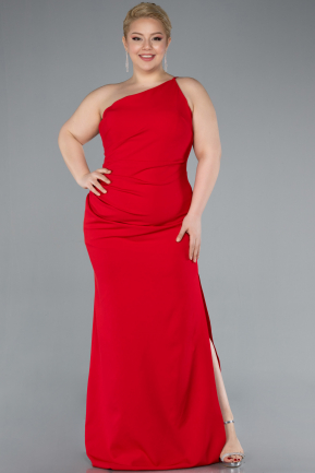 Abendkleid in Übergröße Lang Rot ABU4892