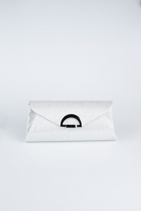 Abendtasche Glitzernd Silber SH845