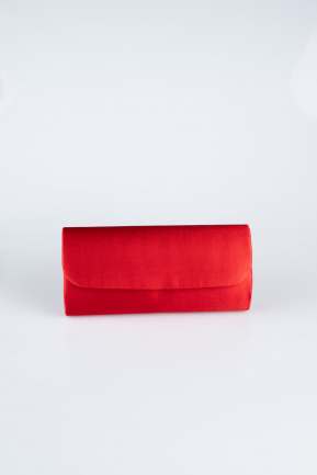 Abendtasche Satin Rot KC202