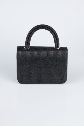 Abendtasche Glitzernd Schwarz KC264