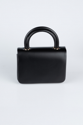 Abendtasche Leder Schwarz KC264
