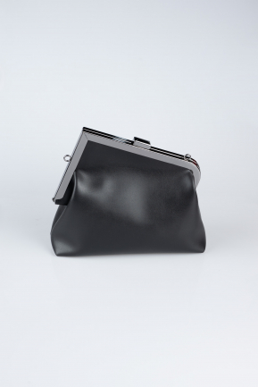 Abendtaschen Leder Schwarz KC475