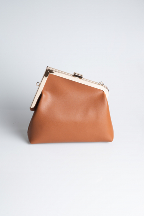 Abendtaschen Leder Hellbraun KC475