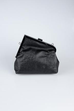 Abendtaschen Gemustertes Leder Schwarz KC475