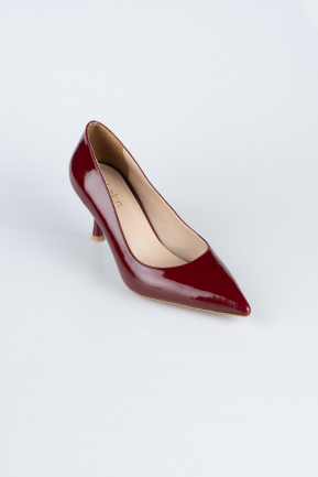 Stiletto Lackleder Weinrot AB1135