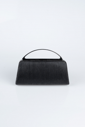 Abendtasche Laserschnitt Schwarz V349
