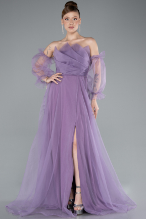 Lila Abendkleid Lang ABU2076