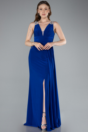 Abendkleid Lang Sächsischblau ABU4967
