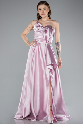 Puder Abendkleid Satin Lang ABU4561