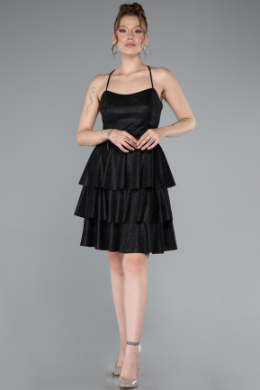 Partykleid Kurz Schwarz ABK2357