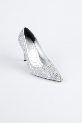 Silber Stiletto Steinbesetzt AB1138