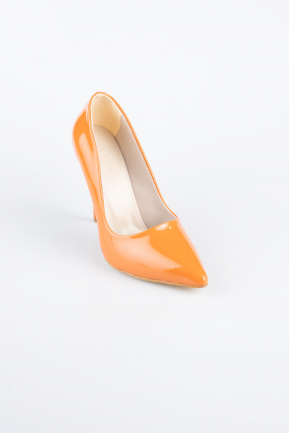 Orange Stiletto Lackleder ABR1140