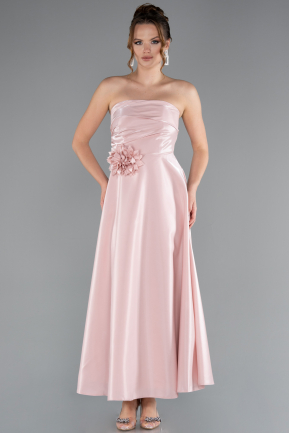 Partykleid Midi Satin Puder ABK2363