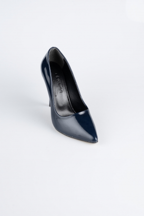 Marineblau Stiletto Lackleder ABR1140