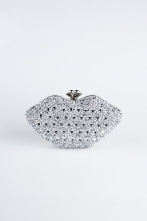 Abendtasche Silber SH831