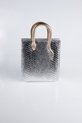 Abendtaschen Gemustert Silber KC143