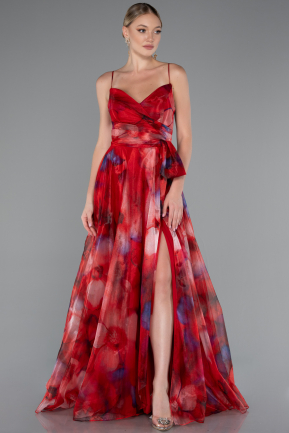 Abendkleid Lang Rot ABU5053