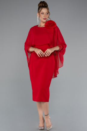 Partykleid Midi Rot ABK2382