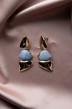 Ohrschmuck Blau BJ1042