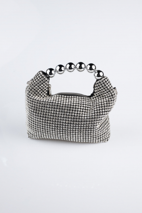 Abendtasche Swarovski Schwarz MN980