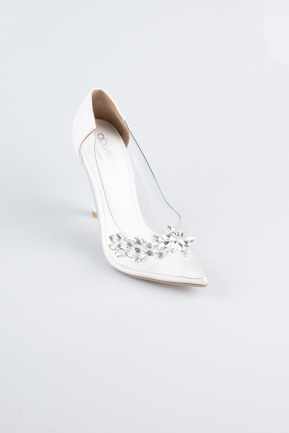 Party-Schuhe Lackleder Weiß AB1150