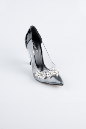 Party-Schuhe Lackleder Schwarz AB1150