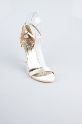 Party-Schuhe Satin Hautfarben ABS1157