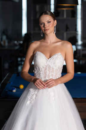 Hochzeitskleider Lang Weiß ABG154