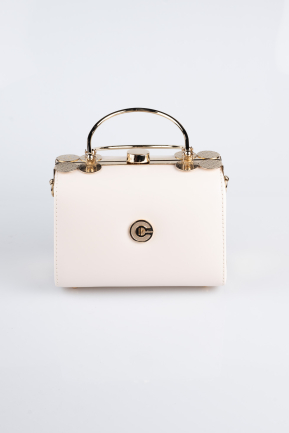 Abendtasche Leder Nude KC170