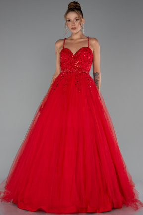 Abendkleid Lang Rot ABU5279