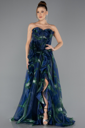 Abschlusskleid Lang Marineblau ABU5441
