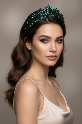 Haaraccessoires Smaragdgrün UK984