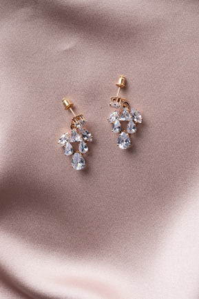 Ohrschmuck Gold-Altrosa UK931