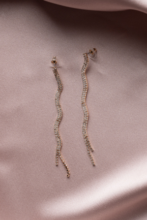 Ohrschmuck Gold-Altrosa UK919