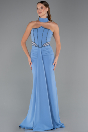 Abendkleid Lang Indigo ABU5476