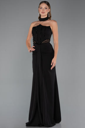 Abendkleid Lang Schwarz ABU5476