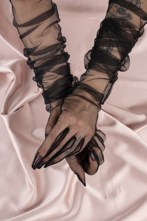 Brauthandschuhe Schwarz SD6021