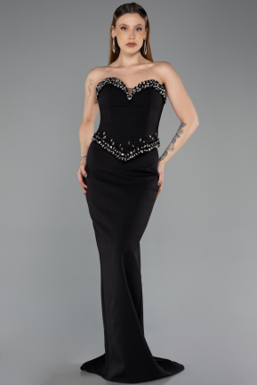 Abendkleid Lang Schwarz ABU5610