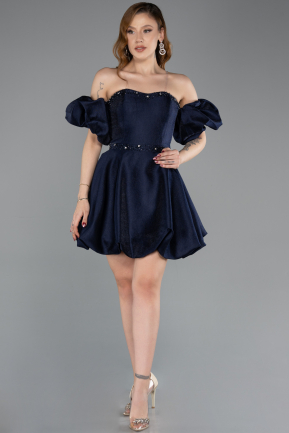 Abendkleid Mini Marineblau ABK2512